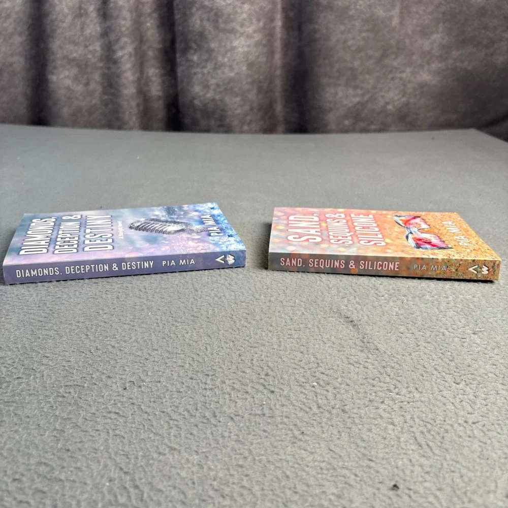 Pia Mia Starlight Novel Set Sand Sequins Silicone Diamonds Deception Destiny